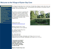 Tablet Screenshot of oysterbaycove.net